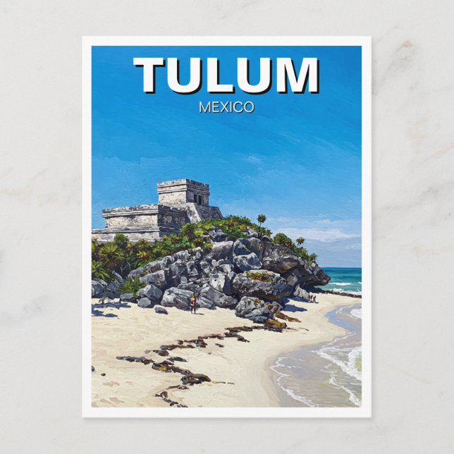 Postal Tulum Mexico Travel (Anverso)