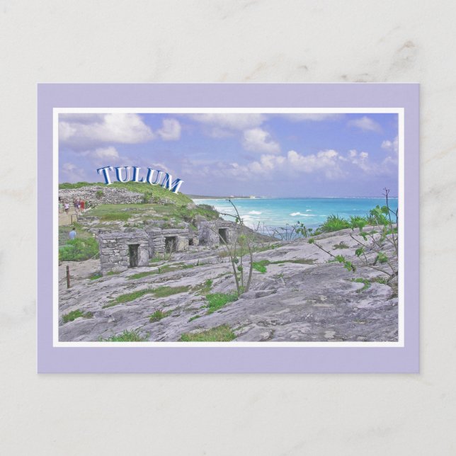 POSTAL TULUM/RUINAS MAYAS ANTIGUAS/MAR CARIBE (Anverso)
