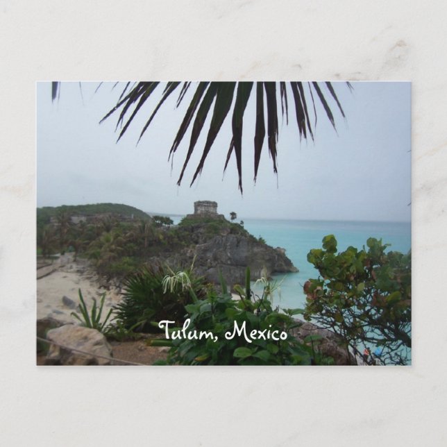 Postal tulummexico, Tulum, México (Anverso)