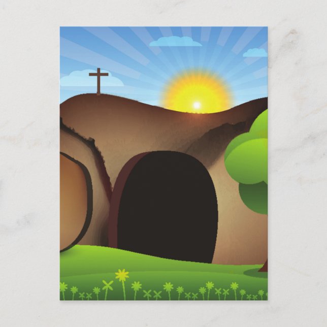 Postal tumba cristiana (Anverso)