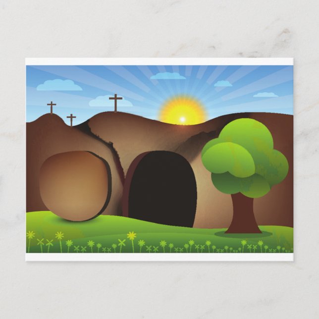 Postal tumba cristiana (Anverso)