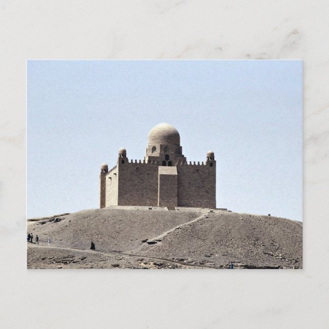 Postal Tumba de Aga Khan, Aswan, desierto de Egipto (Anverso)