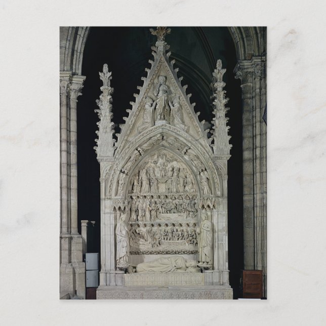 Postal Tumba de Dagobert I Rey de los Francos (Anverso)