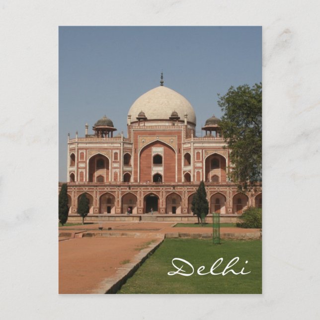 Postal tumba de delhi humayun (Anverso)