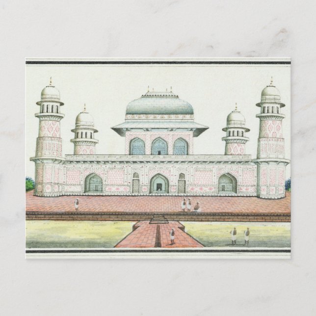 Postal Tumba de Itimad-Ud-Daula, cerca de Agra, c.1830s ( (Anverso)
