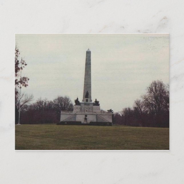 Postal Tumba de nuestro décimosexto presidente (Anverso)