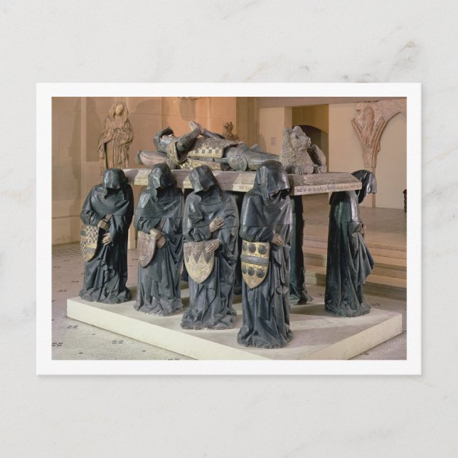 Postal Tumba de Philippe Pot (1428-94) desde la abadía de (Anverso)