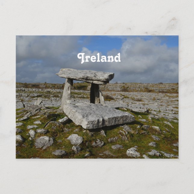 Postal Tumba de Poulnabrone (Anverso)