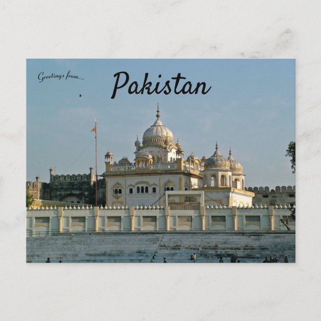 Postal Tumba de Ranjit Singh Lahore Pakistán (Anverso)
