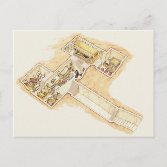 Postal Tumba de Tutankhamun (Anverso)