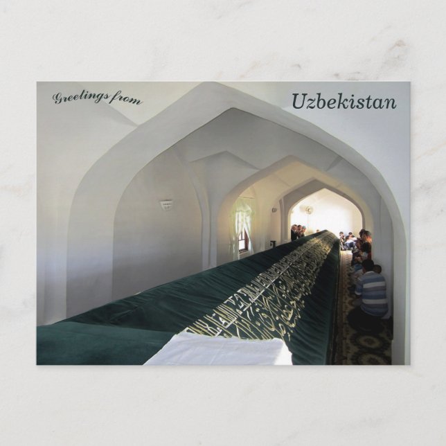 Postal Tumba del profeta Daniel Samarkand Uzbekistán (Anverso)