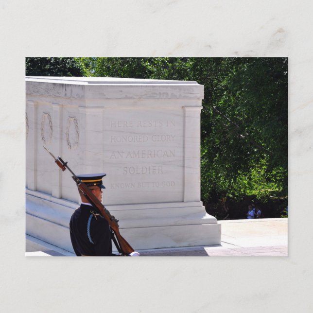 Postal Tumba del Soldado Desconocido Cementerio Arlington (Anverso)