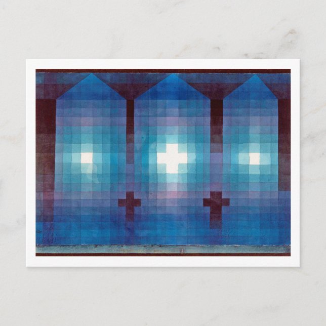 Postal Tumba en tres, Klee (Anverso)