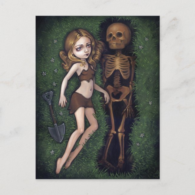 Postal "Tumba superficial" (Anverso)