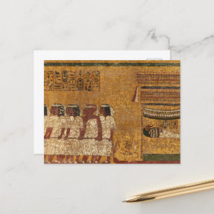 Postal Tumba Tutankhamun, pared este de la historia egipc