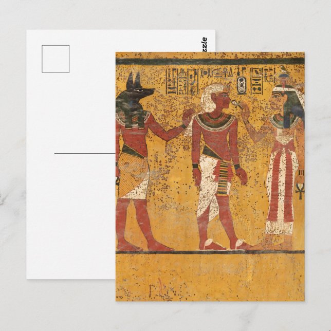 Postal Tumba Tutankhamun, pared sur de la historia egipci (Anverso / Reverso)