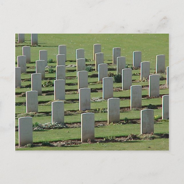 Postal Tumbas de guerra en el Somme (Anverso)