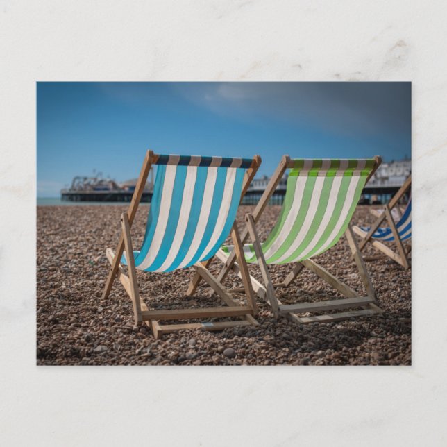 Postal Tumbonas Con Vistas Al Mar (Anverso)