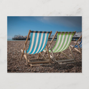 Postal Tumbonas Con Vistas Al Mar