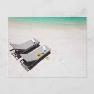 Postal Tumbonas en la playa