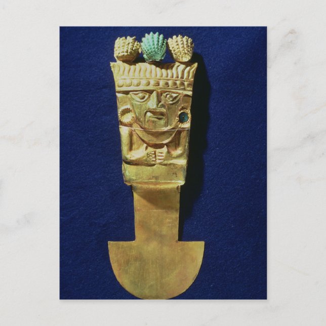 Postal Tumi o cuchillo ceremonial en forma de (Anverso)