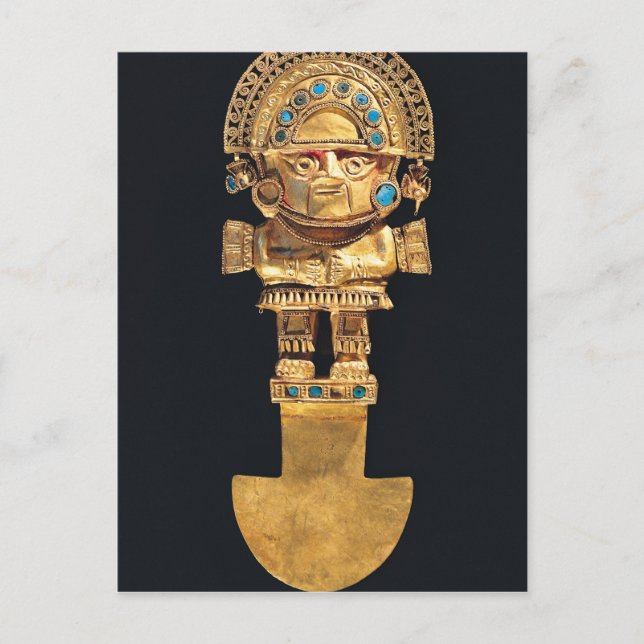 Postal Tumi o cuchillo ceremonial en forma de (Anverso)