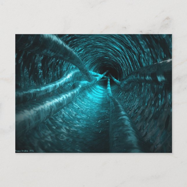 Postal Túnel de agua (Anverso)