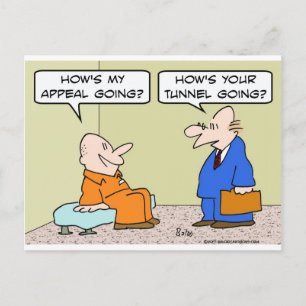 Postal túnel de apelación de abogado de celda de prisione