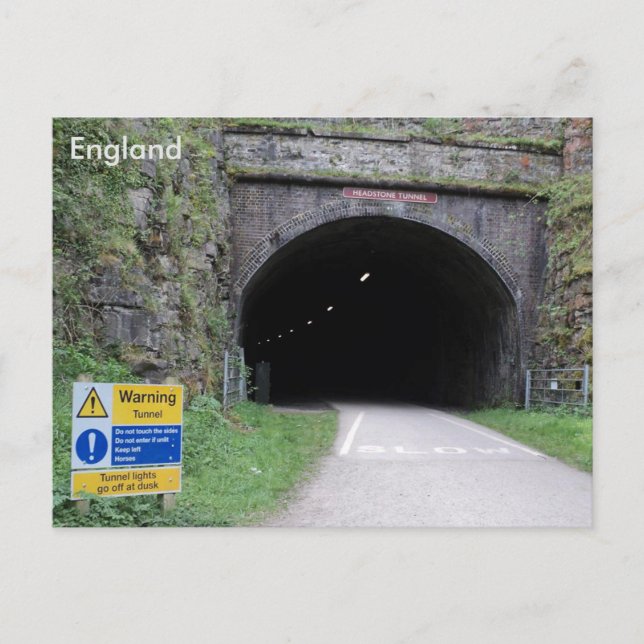 Postal Túnel de la cabeza, Derbyshire, Inglaterra. (Anverso)