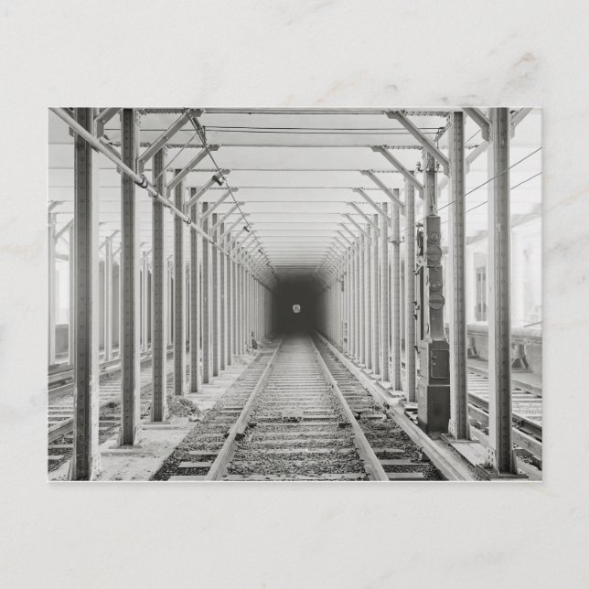 Postal Túnel de metro, 1904 (Anverso)