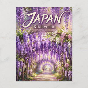 Postal Túnel de Wisteria en Kawachi Fuji Gardens Japón