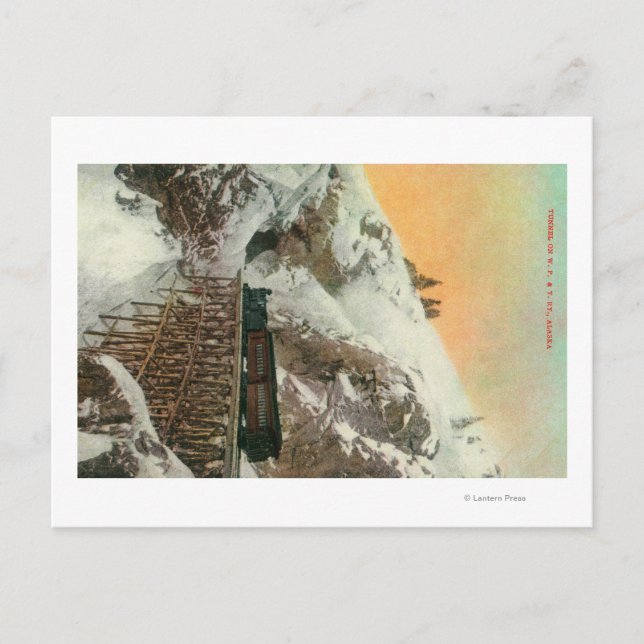 Postal Túnel del Pacífico occidental y el Yukón RR (Anverso)