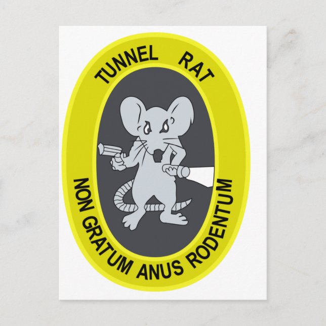 Postal Túnel Rat Non Gratum Rodentum (Anverso)