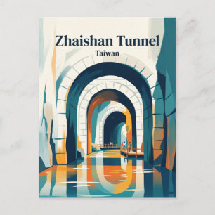 Postal Túnel Zhaishan Taiwán