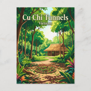 Postal Túneles de Cu Chi Vietnam