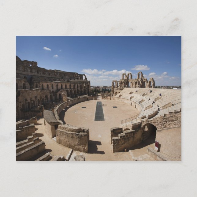 Postal Túnez, Costa Central Tunecina, El Jem, Romano 6 (Anverso)