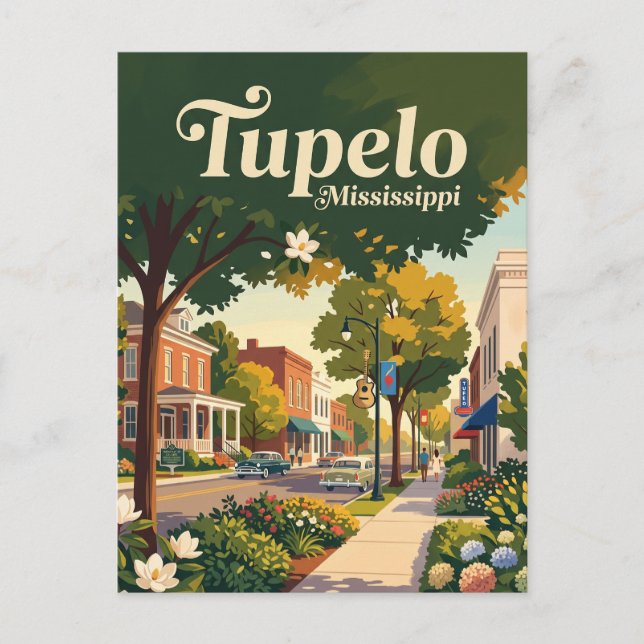 Postal Tupelo, Misisipi (Anverso)