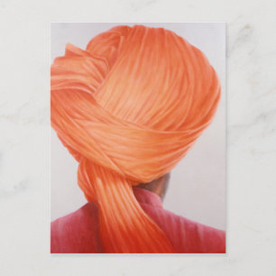Postal Turbante del azafrán