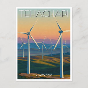 Postal Turbinas eólicas en Tehachapi California
