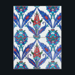 postal turca<br><div class="desc">Postcard personalizable con diseño tradicional turco con tulipanes. 
 Cómpralo como está o úsalo como plantilla.</div>