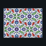 postal turca<br><div class="desc">Postcard personalizable con diseño tradicional turco con tulipanes. Fotografía en color de Estambul,  Turquía. 
 Cómpralo como está o úsalo como plantilla.</div>