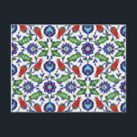 postal turca<br><div class="desc">Postcard personalizable con diseño tradicional turco con tulipanes. Fotografía en color de Estambul,  Turquía. 
 Cómpralo como está o úsalo como plantilla.</div>