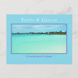 POSTAL TURCOS Y CAICOS/DÍA DE LA COLCHA EN LA PLAYA (NO)