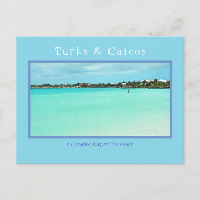 POSTAL TURCOS Y CAICOS/DÍA DE LA COLCHA EN LA PLAYA (NO) (Anverso)