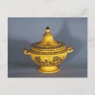 Postal Tureen con diseño de impresión en negro, c.1820