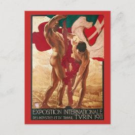 Postal Turín 1911 Feria Mundial