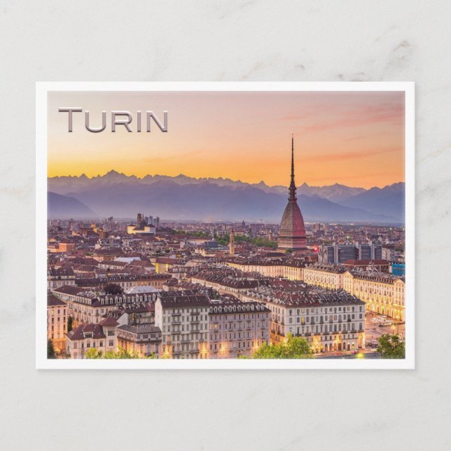 Postal TURIN al atardecer - Postcard (Anverso)