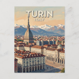 Postal Turín Italia