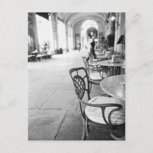 Postal Turín Italia, Cafe y Archway