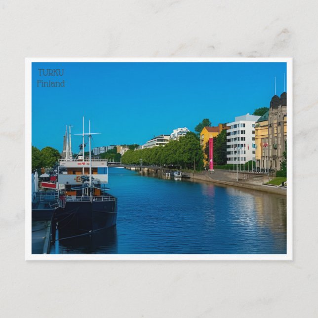 Postal turismo de cosecha turca Finlandia Finlande (Anverso)